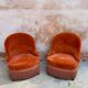 PAIR OF TOAD ARMCHAIRS