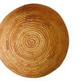 Handwoven basket made from rattan leaves, West Africa, 25x16cm