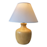 Lampe en bois d'orme tournée vintage