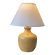 Lampe en bois d'orme tournée vintage