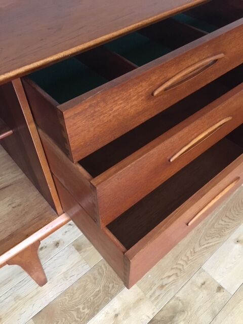 Jentique midcentury honey teak sideboard