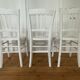 Set of 3 antique bistro chairs Luterma, circa 1960