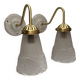 Pair of swan neck wall lights