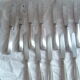 Ens. 12table knives 10 dessert knives in food. silver vintage style
