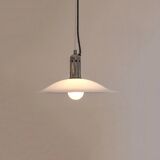 Chrome and Perspex chandelier, 9t manufacturer, Italy 1970