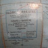 Globe terrestre vintage Girard er Barrère années 60