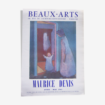 Affiche d'exposition de Maurice Denis  de 1963  " L' Enfant  ".