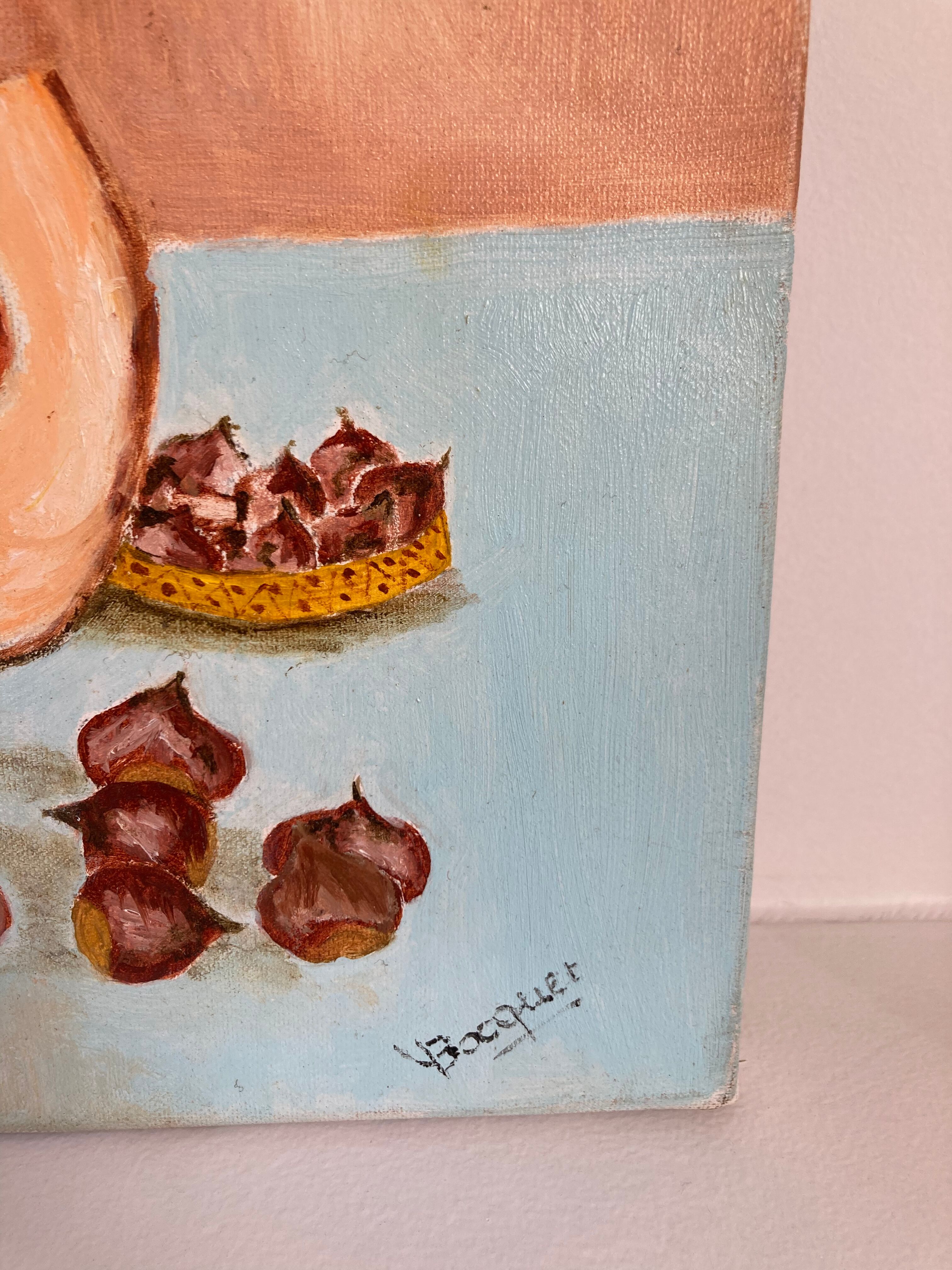 Oil on still life canvas