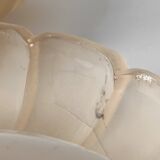 Appliques murales coquillages en verre vintage, lampes style art nouveau