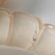Vintage glass shell wall sconces, Art Nouveau style lamps.