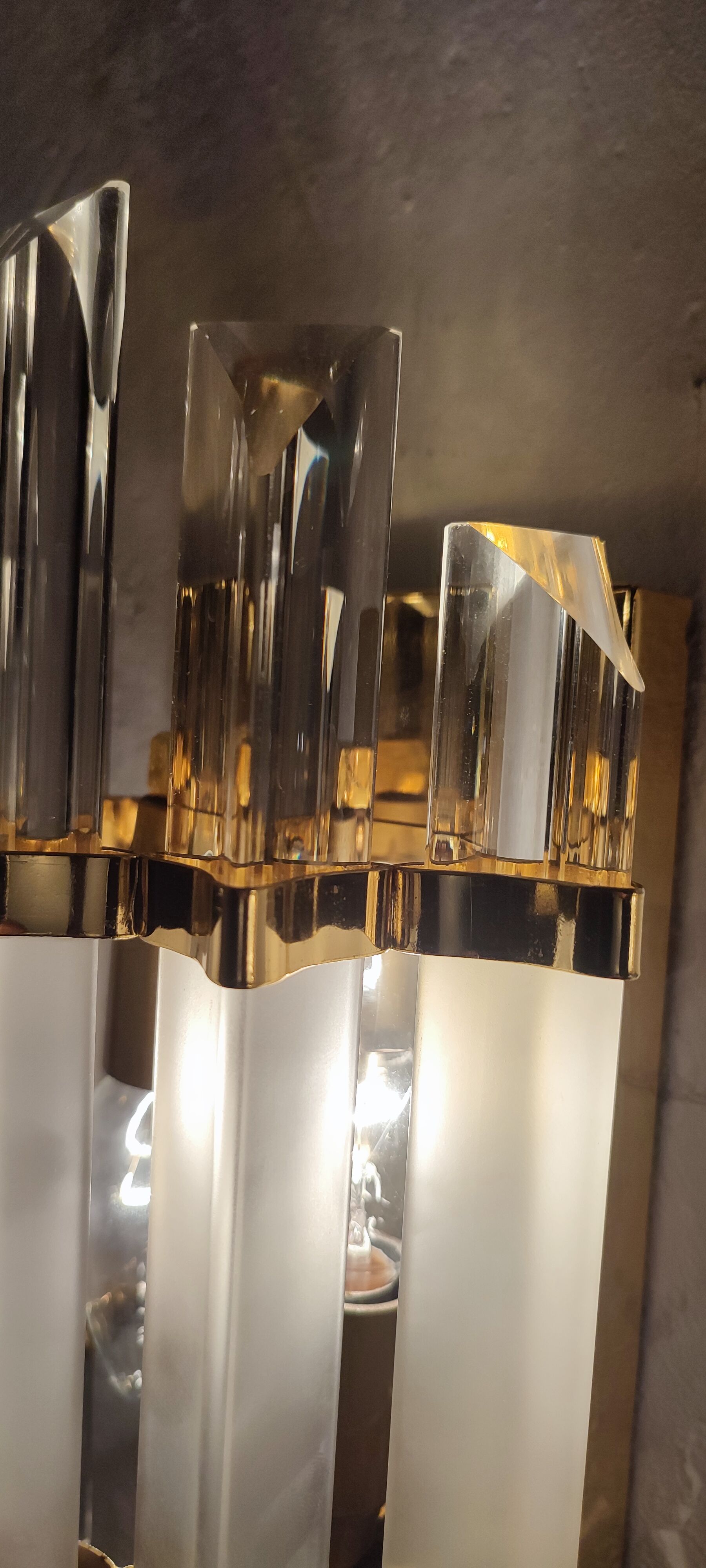 Appliques "Venini" of Murano glass. Italy 1980s.