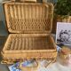 Small rattan suitcase
