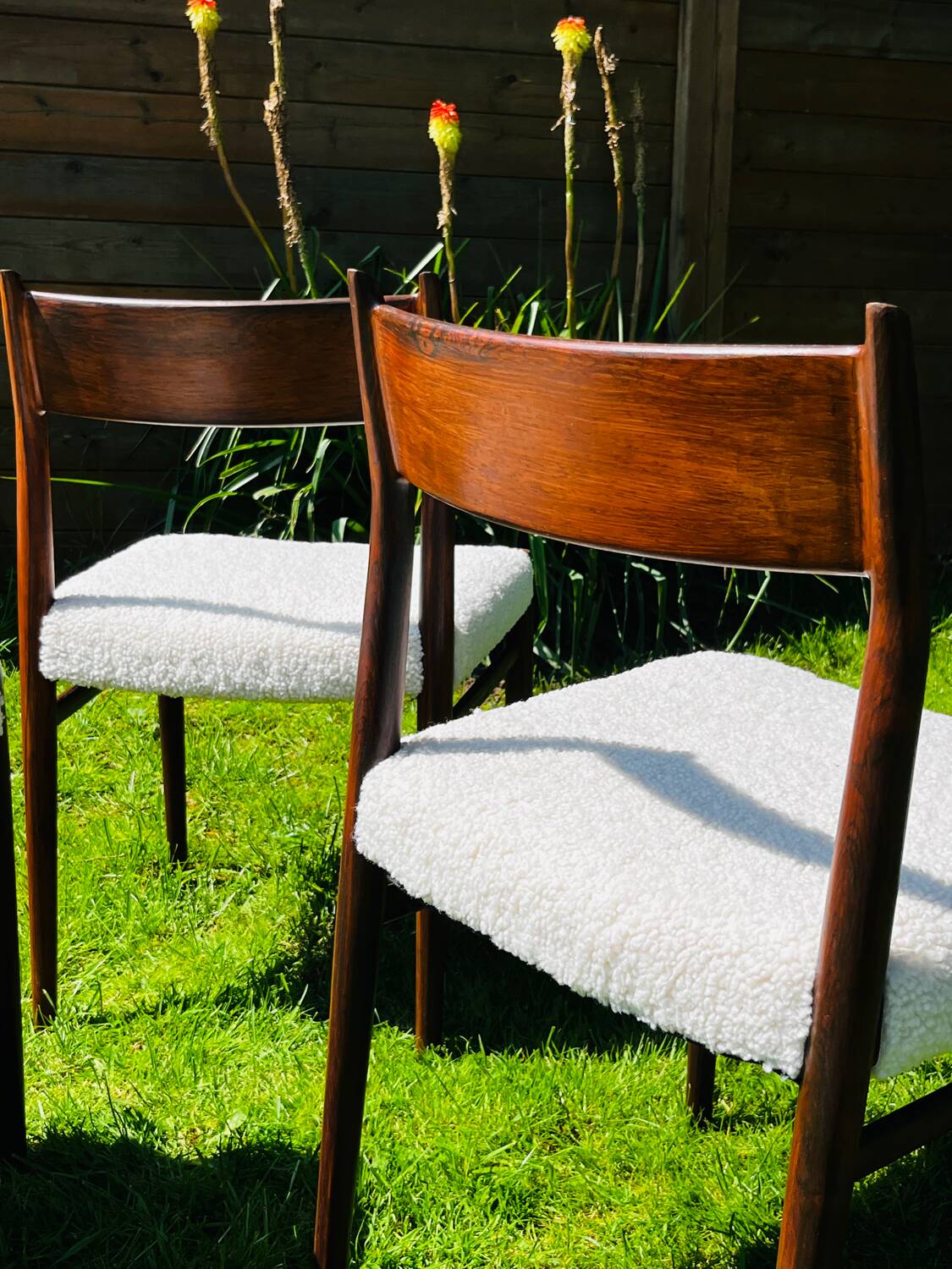 5 Danish chairs by Arne Vodder model 418 teak