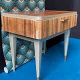 Zebra-style bedside revisited vintage