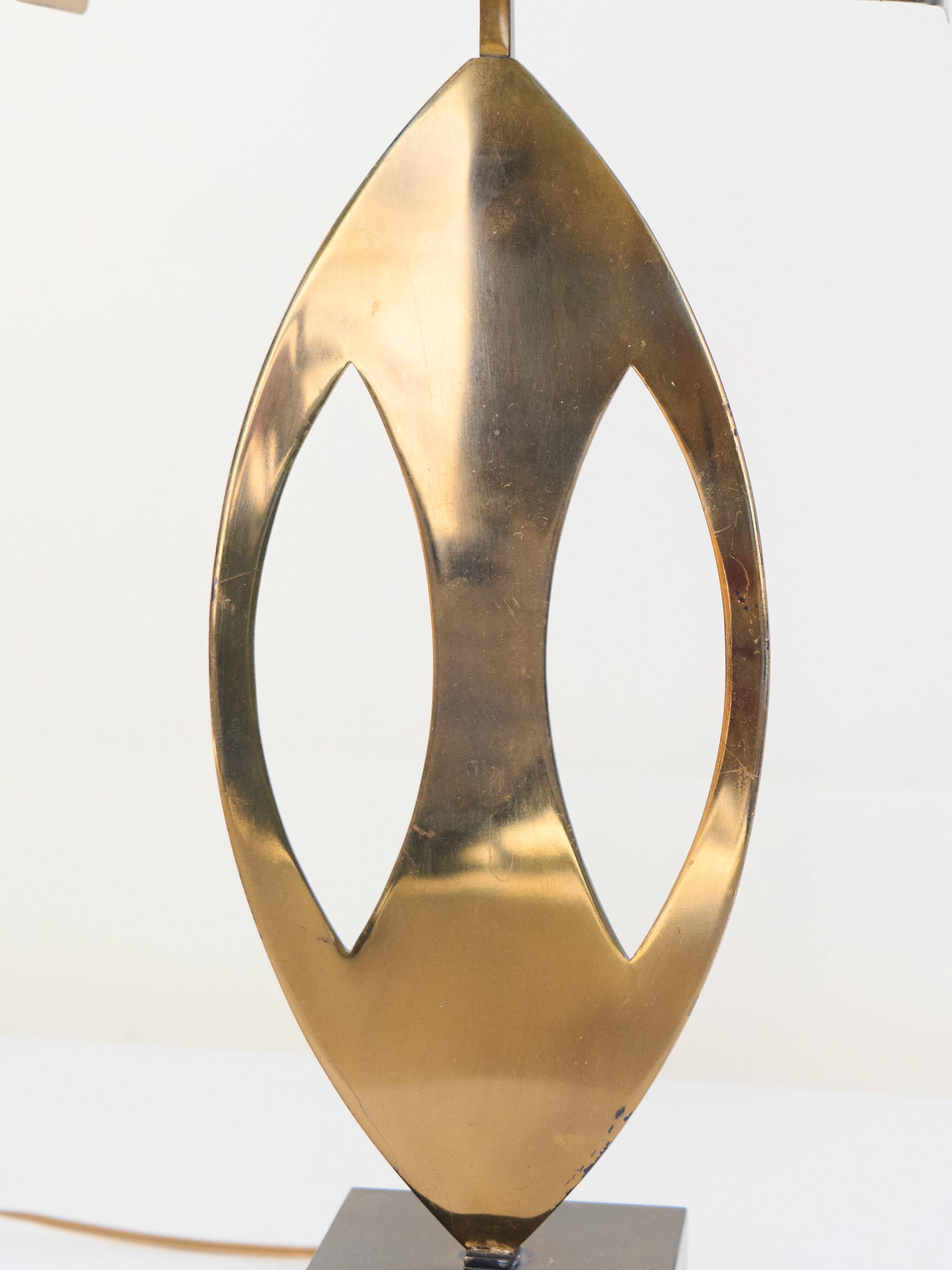 Bronze lamp by Maison Charles