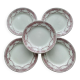 5 dessert plates Hamage Moulin des Loups Provence model