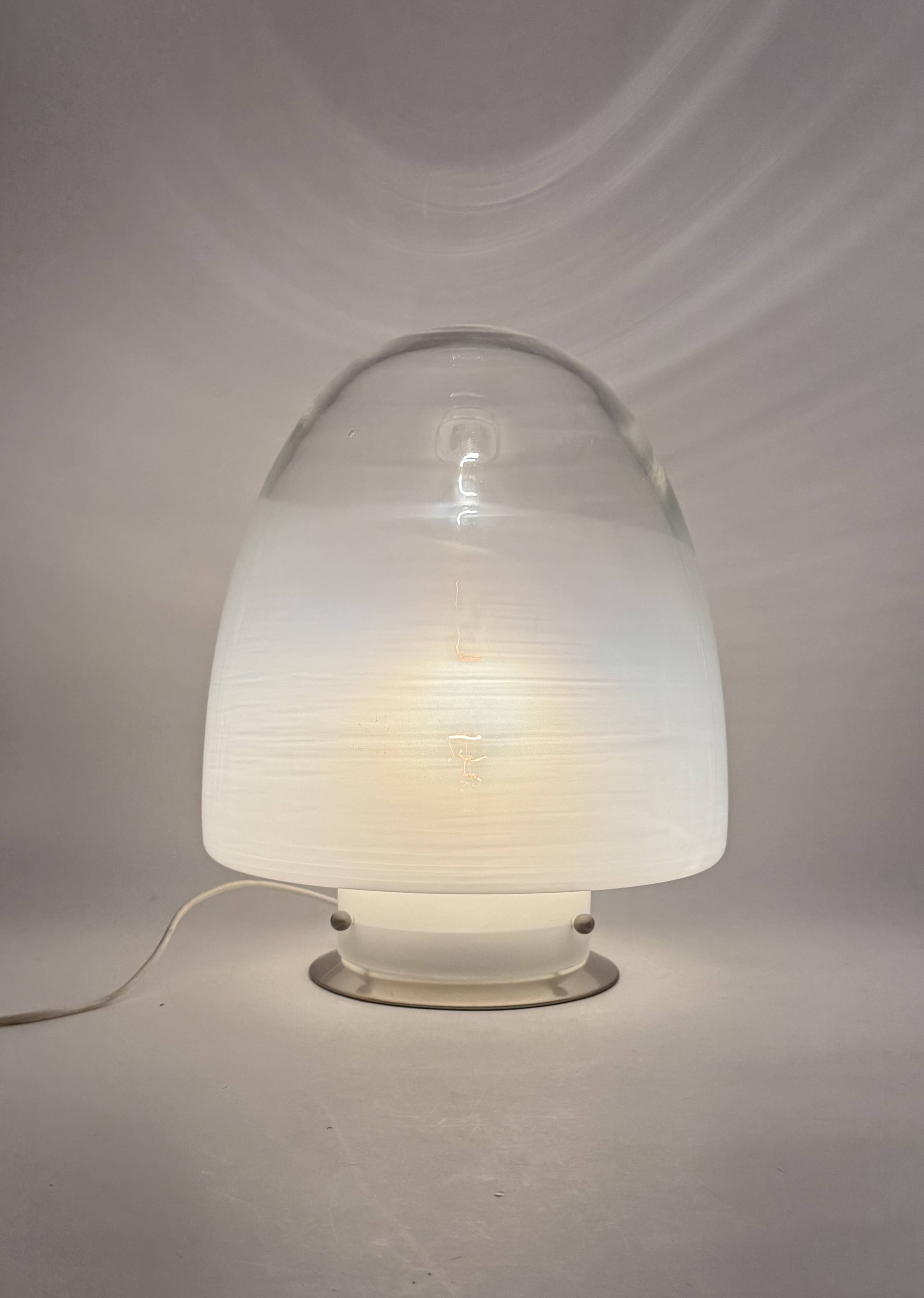 Giusto Toso, Murano art glass mod. Ebe table lamp, Leucos, Italy 1970s