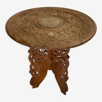 Anglo-Indian carved side table