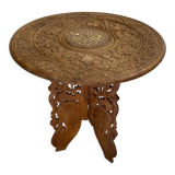 Anglo-Indian carved side table