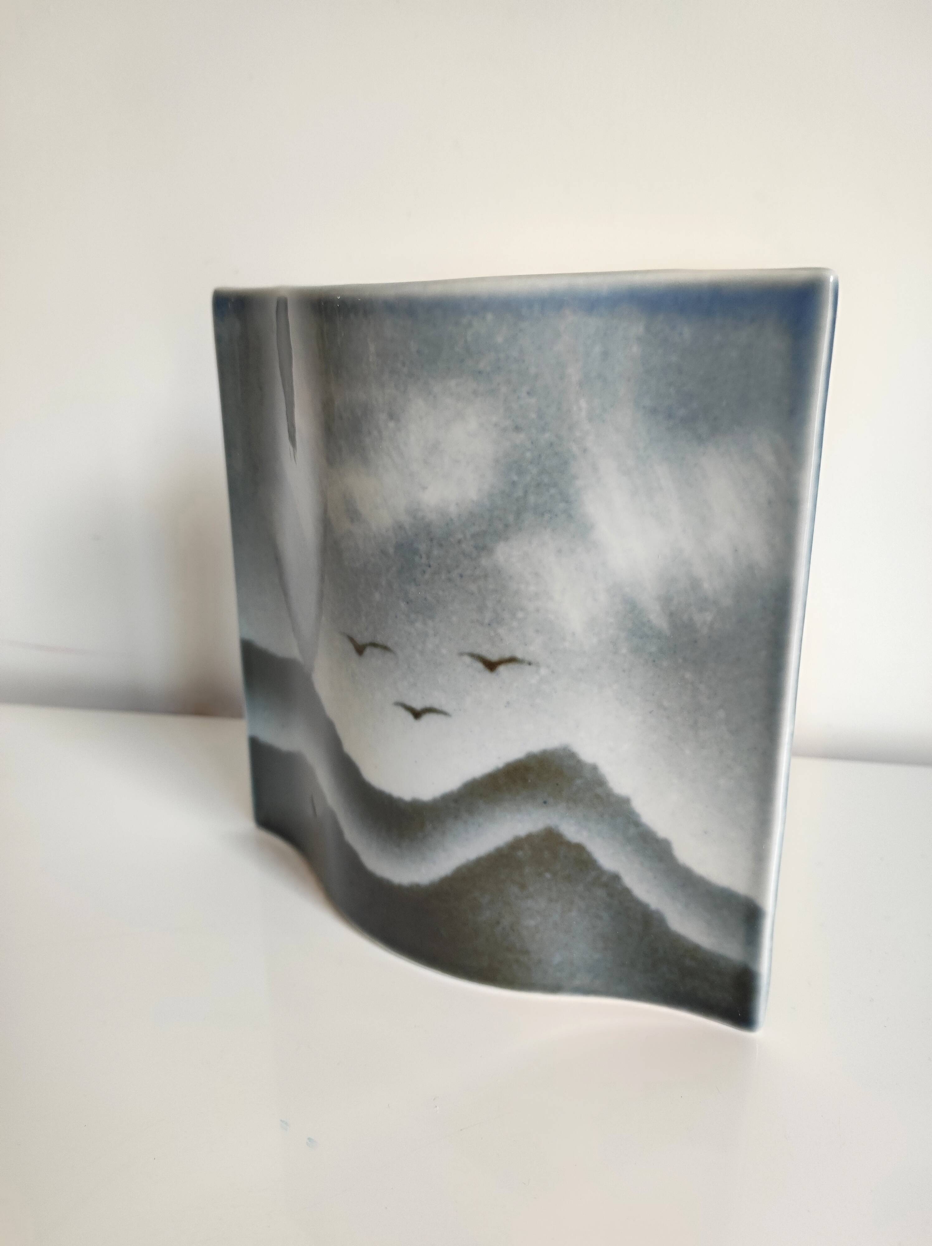 Virebent - virebent porcelain vase pierre lébe yves mohy