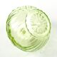 Art Deco bonbonniere with lid, pressed uranium glass, Poland, 1930s