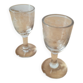 Lot de 2 verres à liqueur