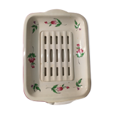 Lunéville earthenware asparagus dish