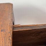 Grand coffre ancien en chêne massif – XIXe – belle patine d’origine