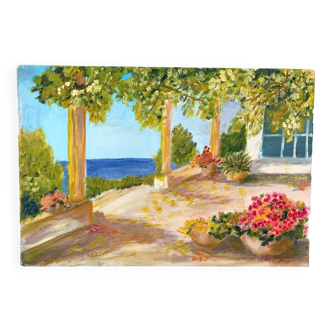 Tableau huile sur toile paysage