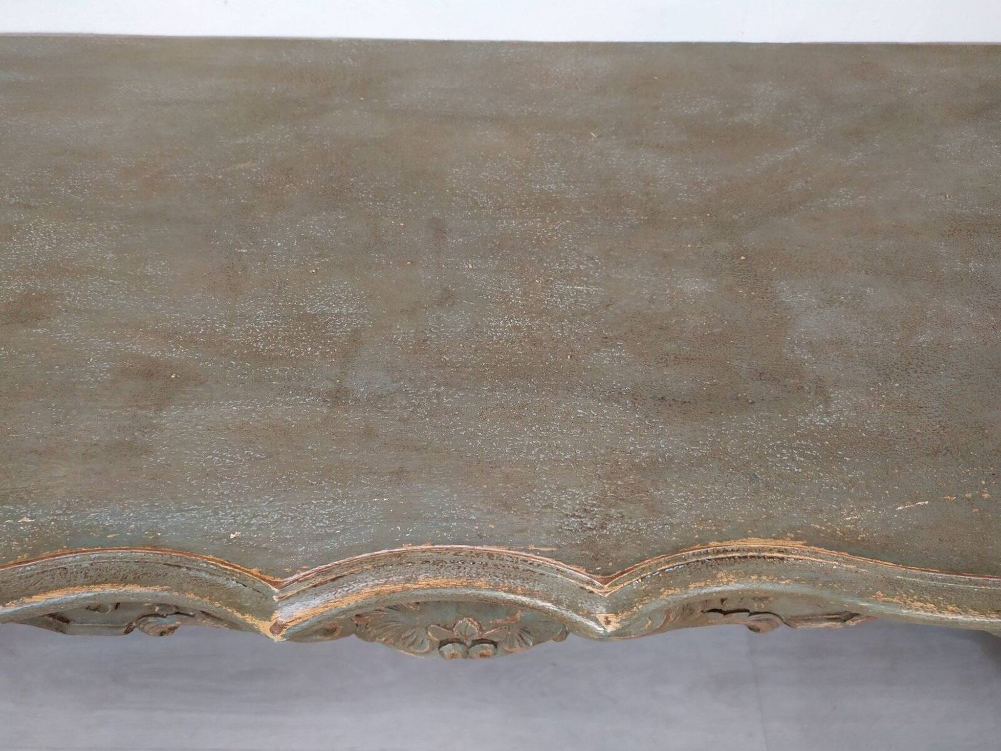 Louis XV style patinated console table