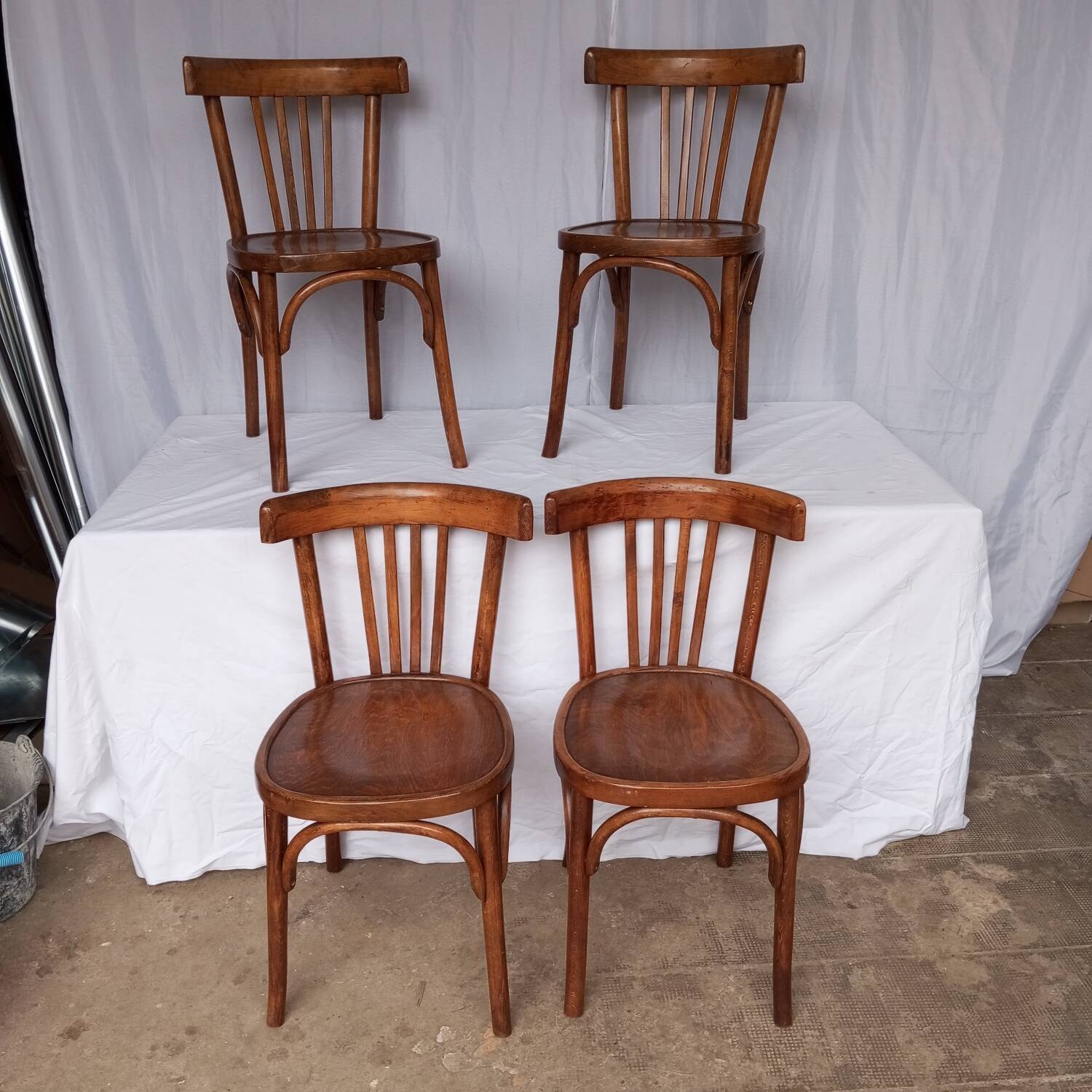 Antique bistro chairs