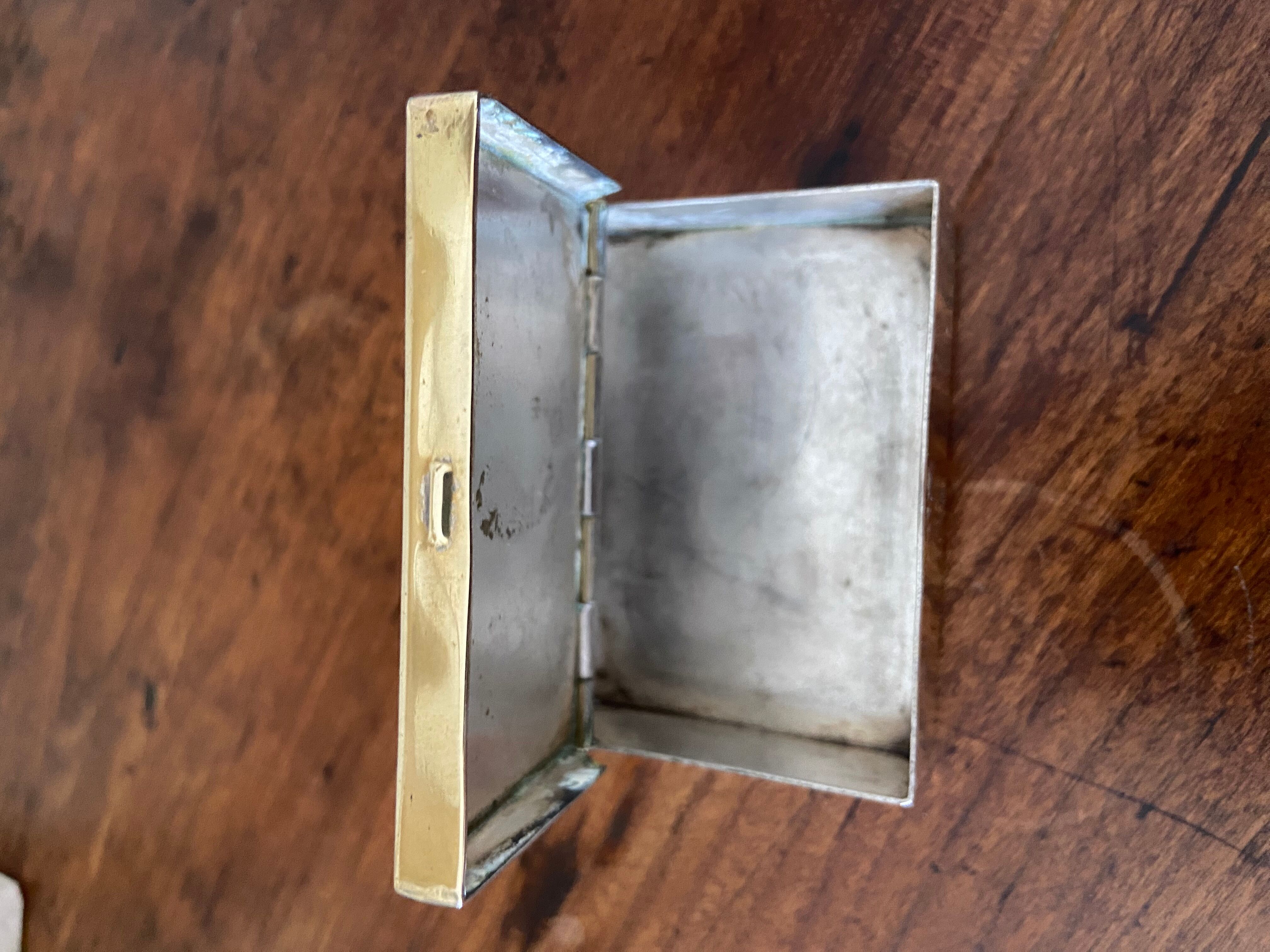 Box silver metal box