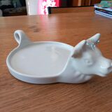 Porcelain cow head dish, for camembert