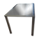 Dining table in chromed steel and smoked glass top, 1969
