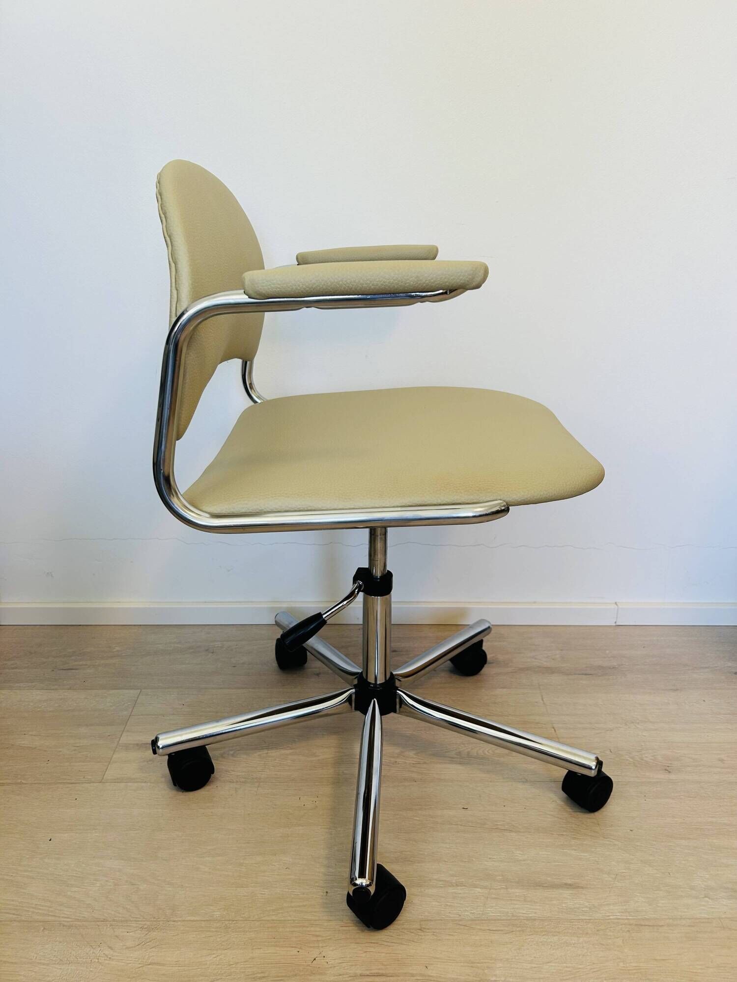 Vintage Light Olive Office Chair by Kovona Model K-107 from Czechoslovakia 1970’s