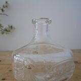 Soliflore vase in glass pattern fish and jellyfish