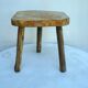 Vintage solid wood tripod stool