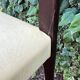 6 Scandinavian chairs with pale yellow skai seats