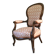 Fauteuil Louis Philippe d'époque entièrement rénové