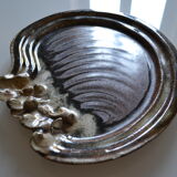 Flamed stoneware dish