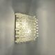 Poliarte glass wall lamp "Vesta", Italy 1970s