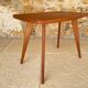 Table d’appoint vintage , pieds compas , circa 1960s
