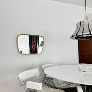 Miroir mural en laiton par Vereinigte Werkstätten München