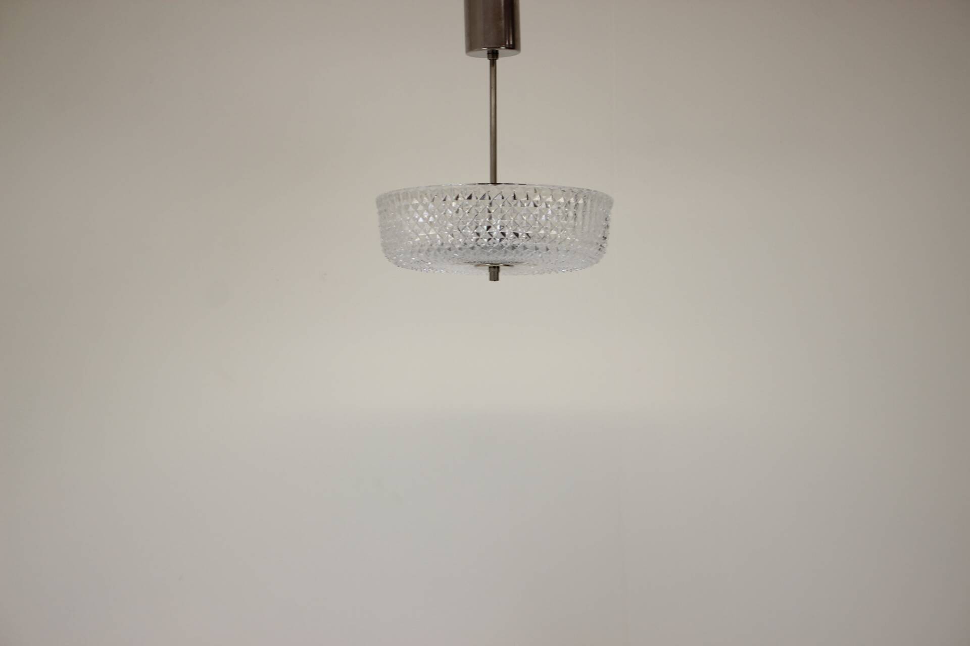 Midcentury Glass Pendant by Kamenicky Senov, 1960s