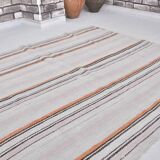 Tapis Kilim Oushak d'Anatolie à rayures