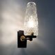 Pair of vintage Maison Arlus 1950s brass wall sconces