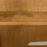 Vintage curtain furniture in light oak