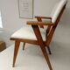 Set of 2 50s style chairs refurbished