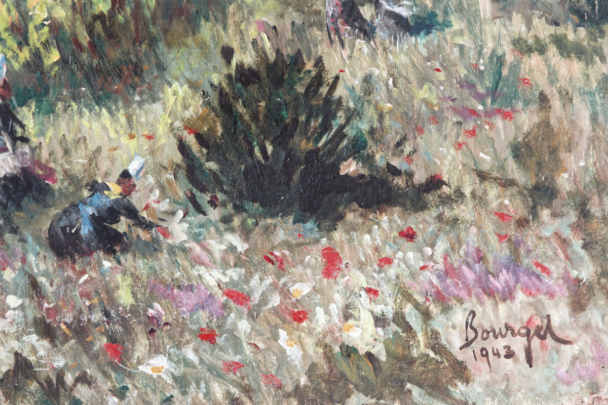 Oil on panel, breton landscape