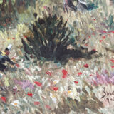Oil on panel, breton landscape